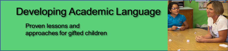 Developing Academic Language - a Lesson